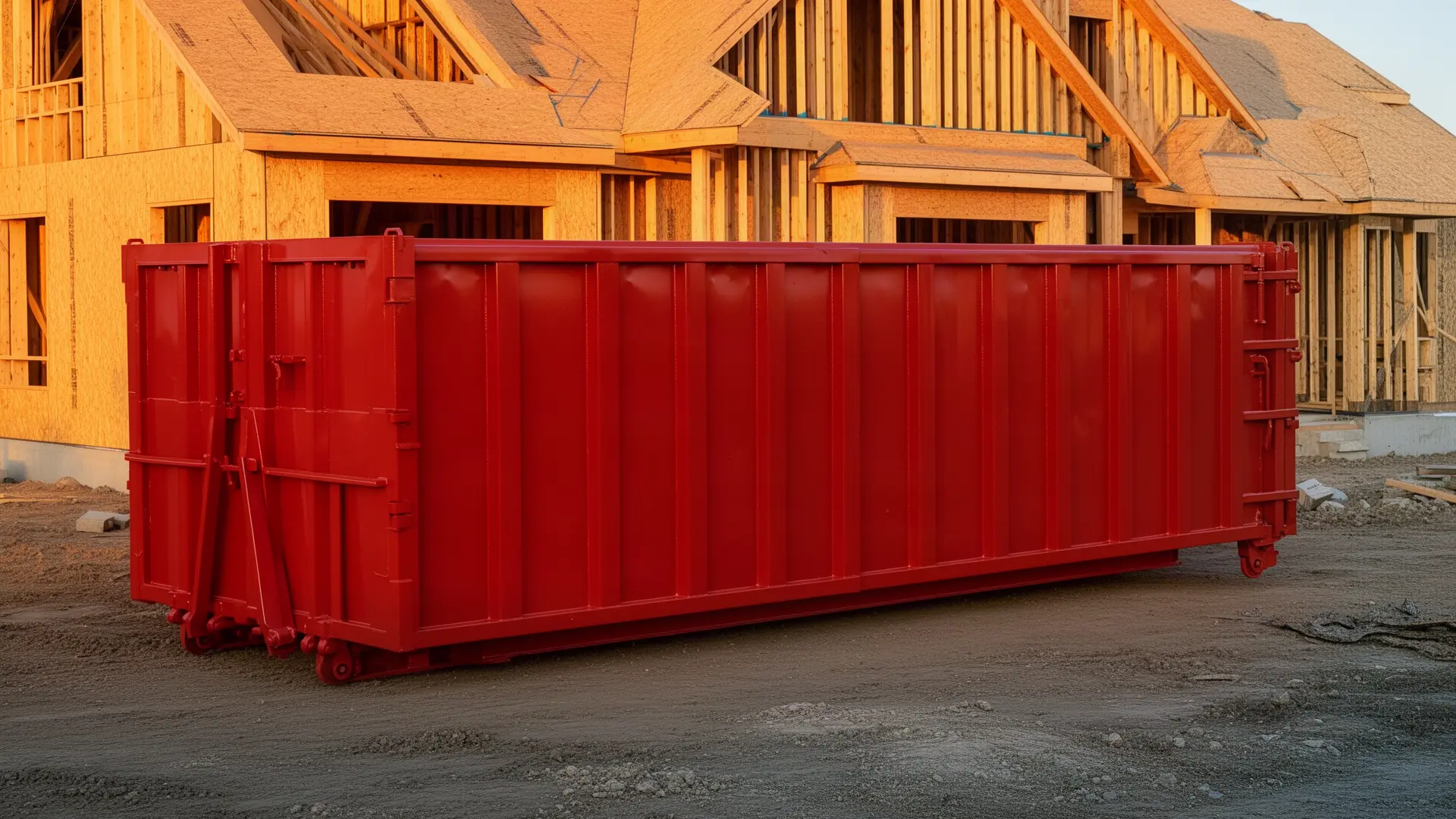 Roll-off dumpster from Niall Cassidy Dumpster Rentals in Greenwood, IN
